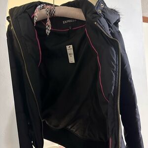Express Women's Black Puffer Jacket